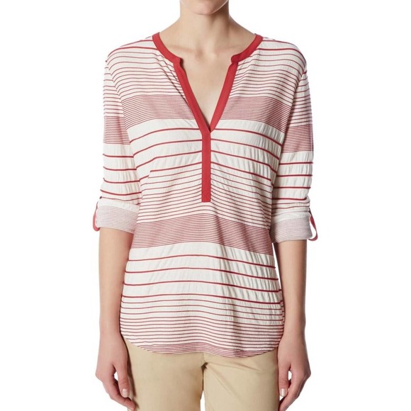 Sanctuary for Anthropologie NEW Womens Size XS Julia Blouse Roll Tab Sleeves - Picture 10 of 10